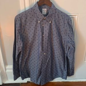 Brooks Brothers Blue Paisley Button Down